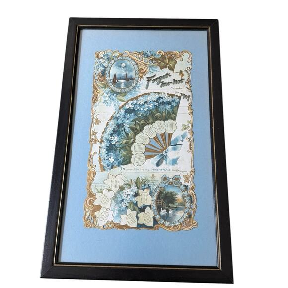 VTG 1907 Calendar Original In Your Life Let My Remembrance Linger Longfellow - Picture 3 of 11